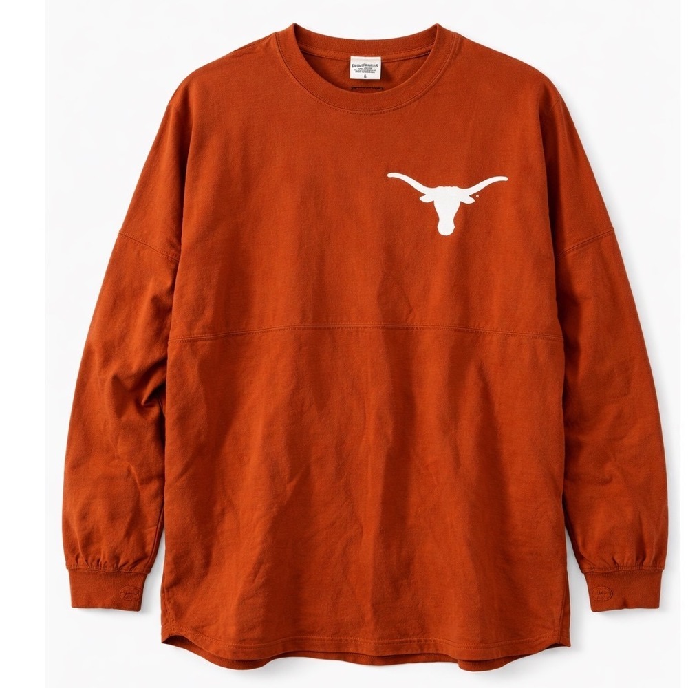 Pressbox University‎ of Texas Longhorns Spirit Jersey Burnt Orange Mens Large L